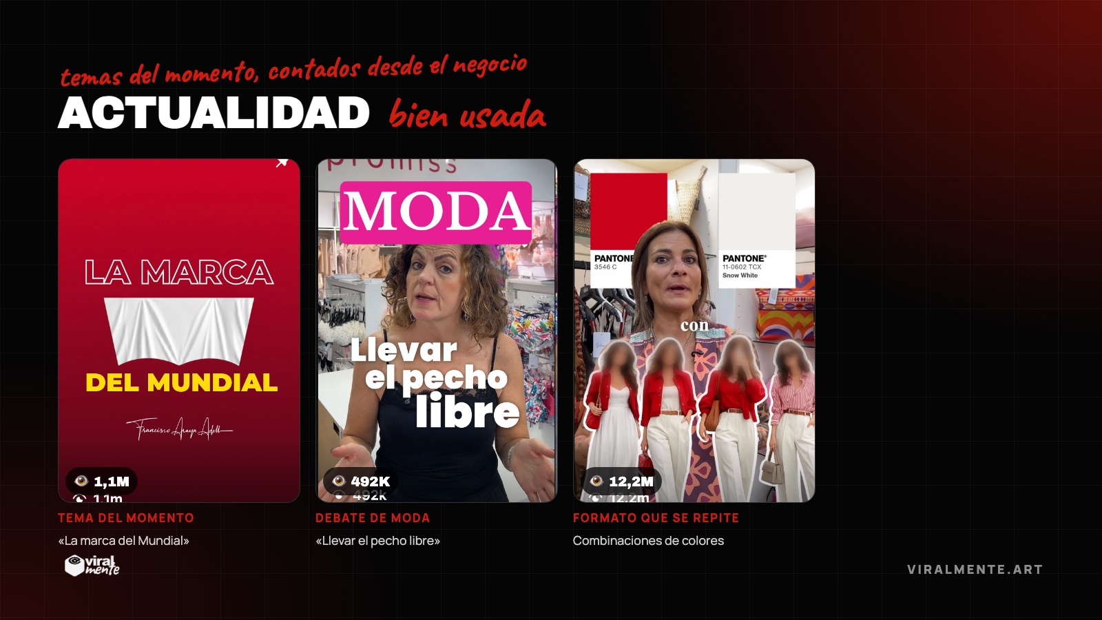 Ejemplos reales de temas del momento