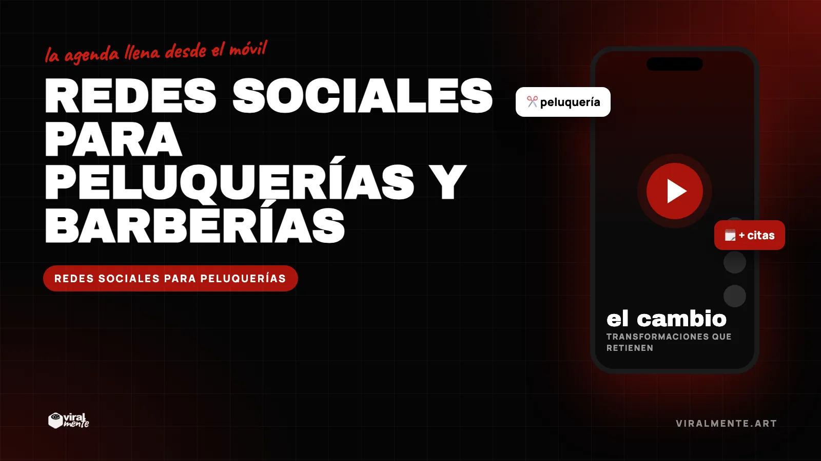 Redes sociales para peluquerías y barberías